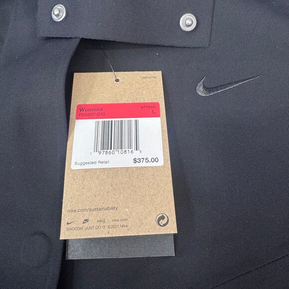 NIKE Storm Fit Windrunner ADV Oversized Black Trench Coat Women Large FV6307101 - Picture 4 of 15